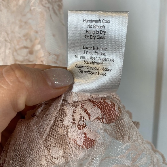 💚 Talula Sheer Lace Tank Top - Light Pink - Picture 4 of 4